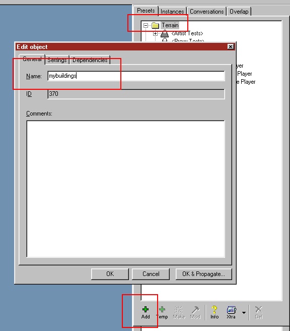 Leveleditor add group