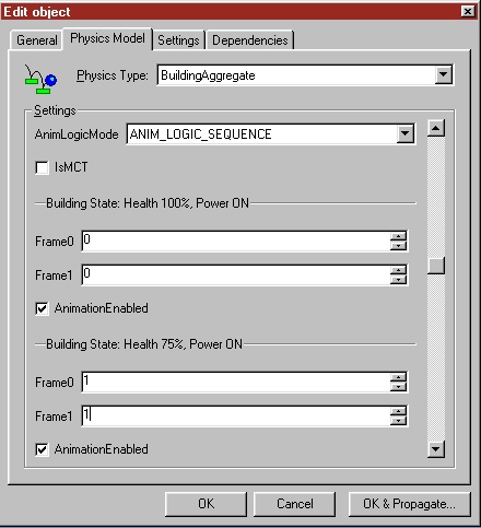 Behavior setup