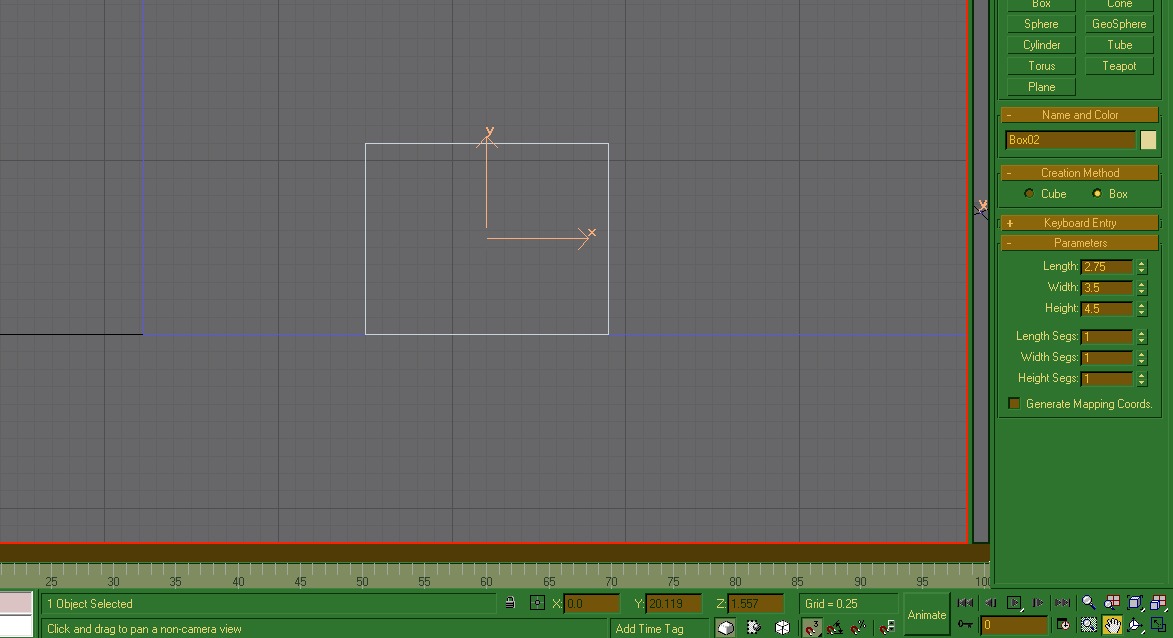 Tunnel box compared to the object it will cut through