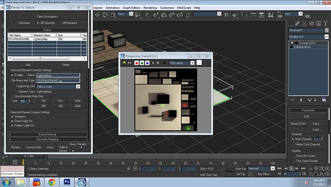 Adding the Lightingmap output and file settings