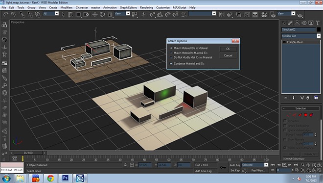 Detaching the mesh back into two pieces