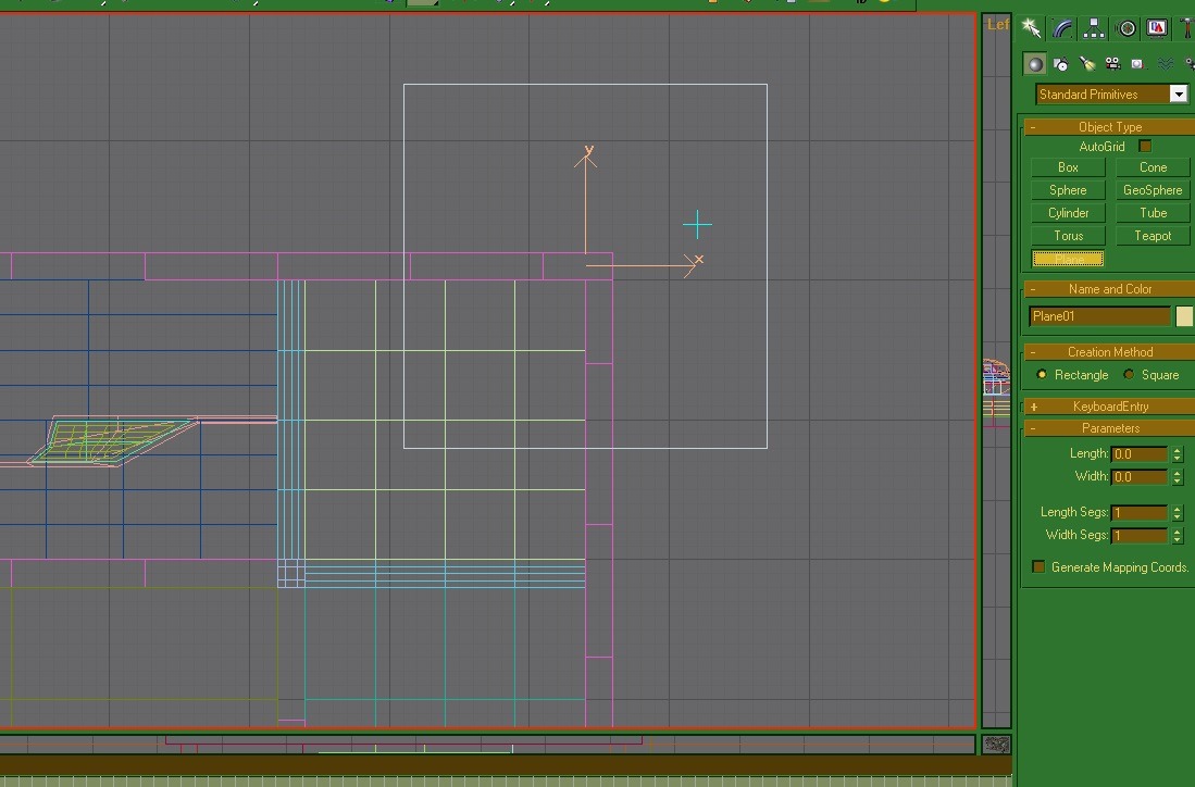 Sector plane sized and placed on the map